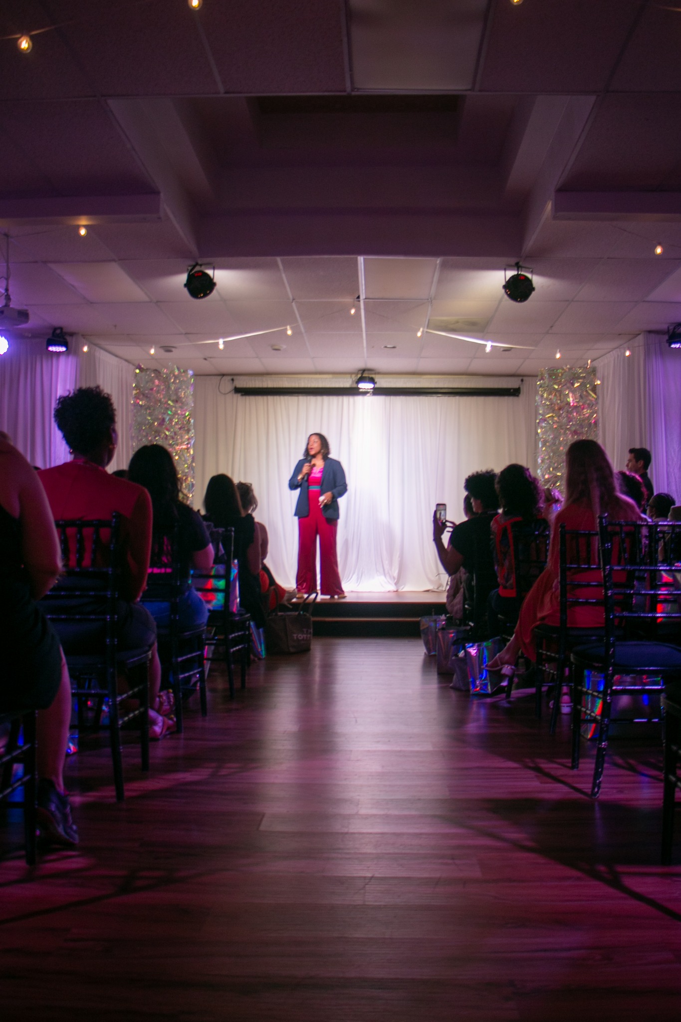 Tiffany Blessing speaking to an audience