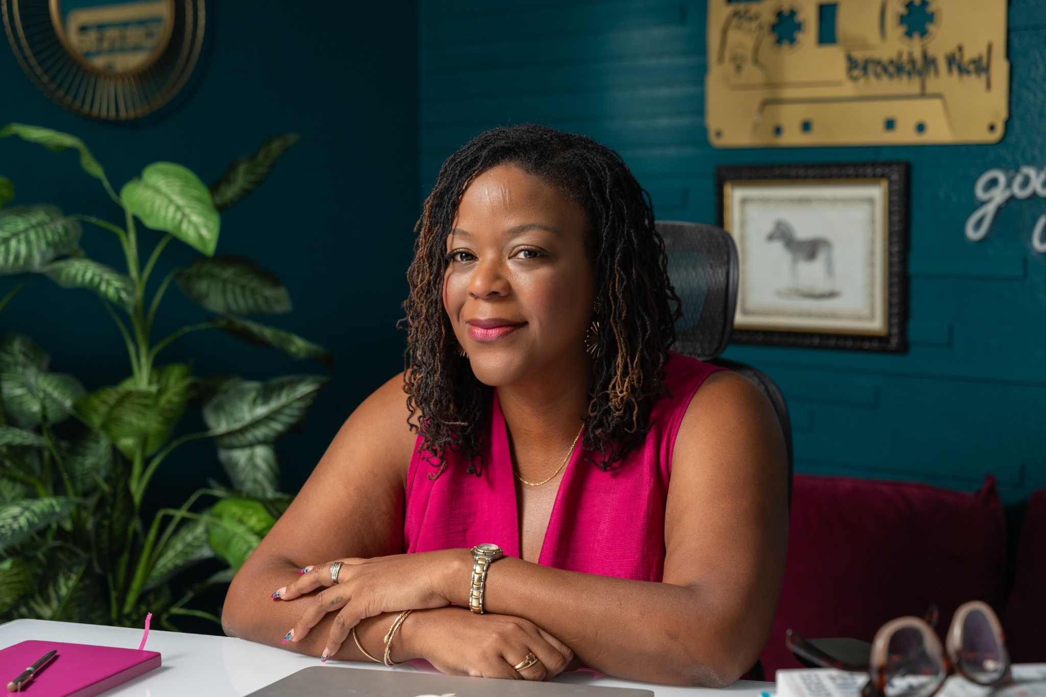 Tiffany Blessing, M.Ed., founder of Seen & Accepted, seated in her office
